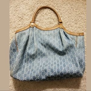 Gucci Denim Sukey Bag